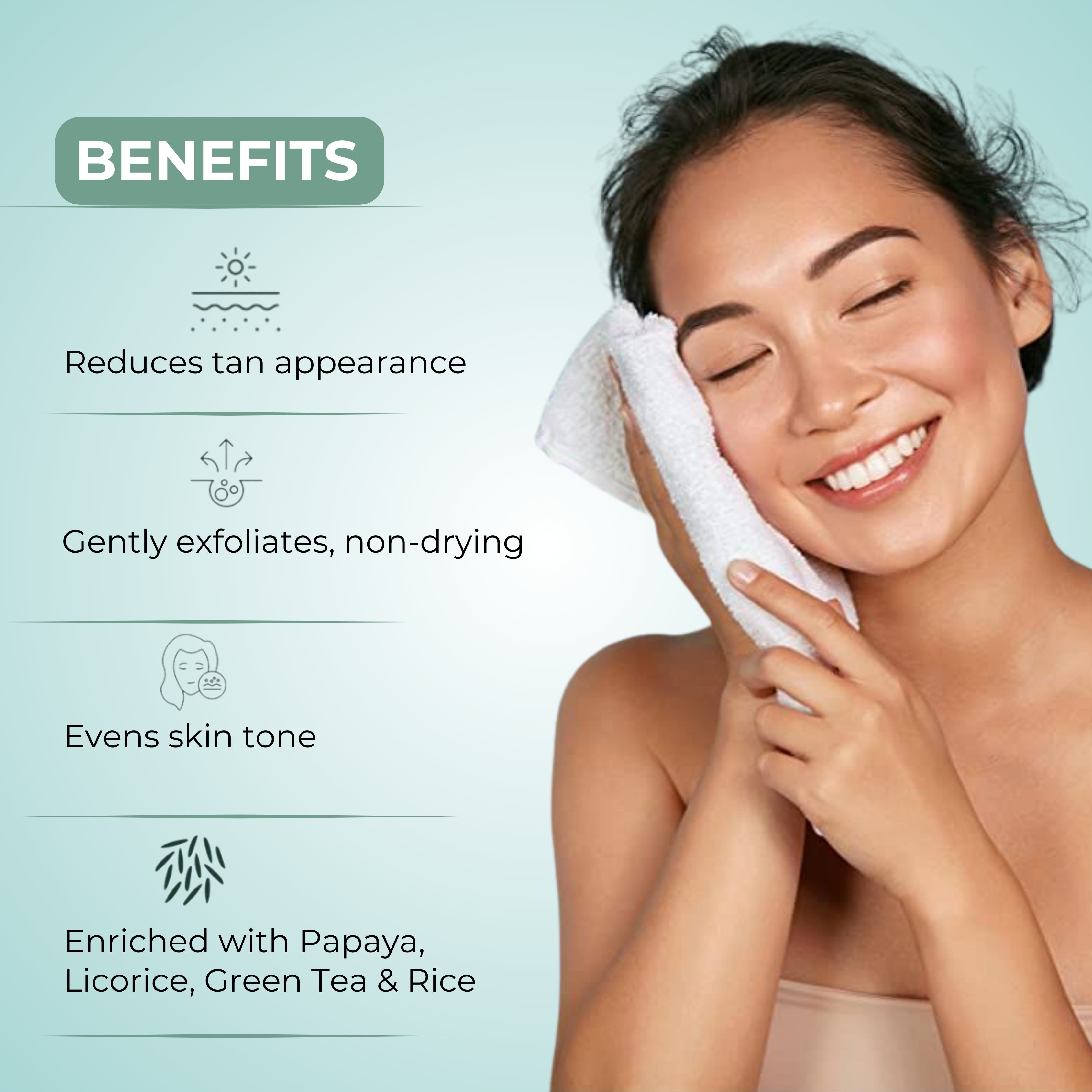 D-Tan Care Face Wash 60 ml with 3% Glycolic Acid & 3% Niacinamide for Even Skin