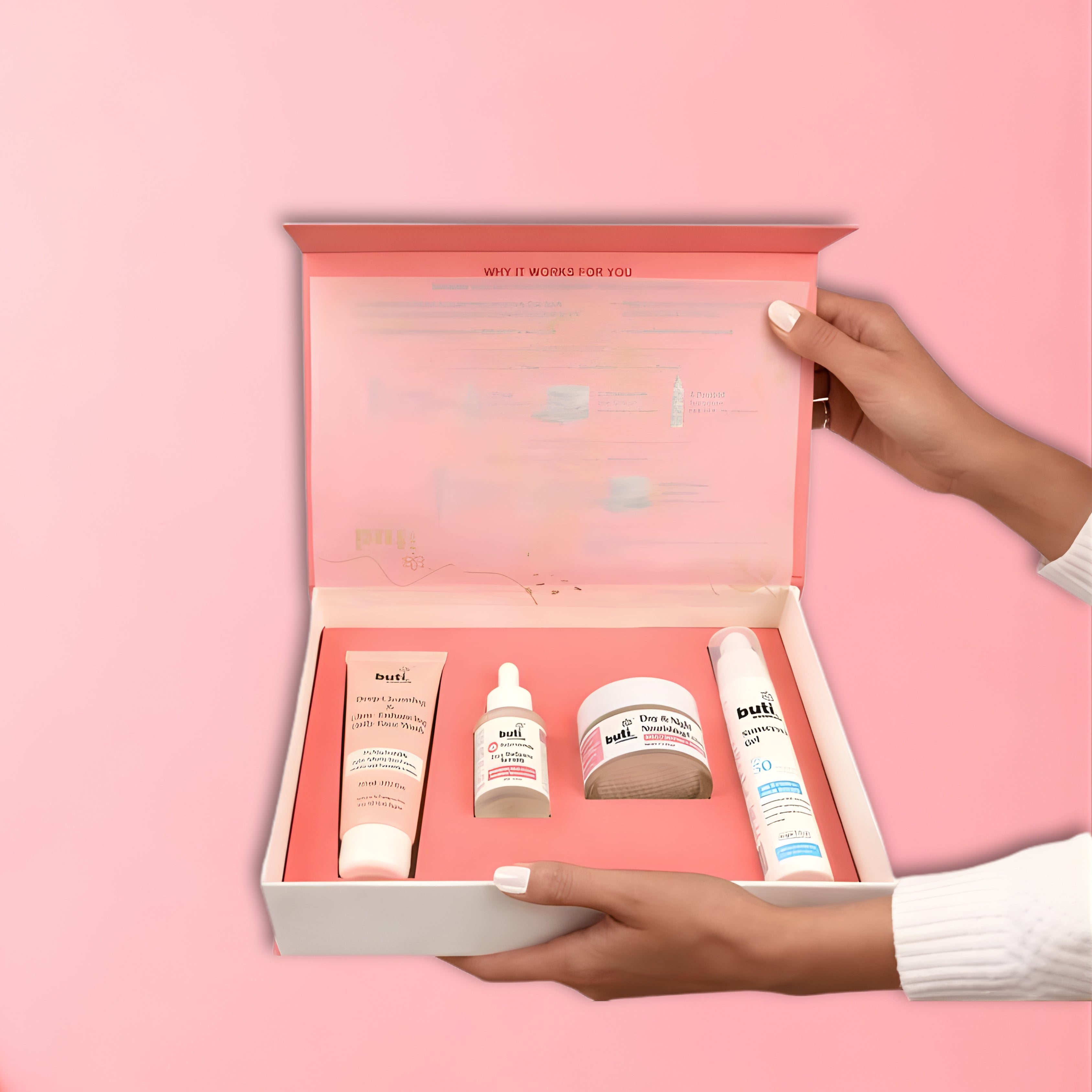 Glow Kit Gift Hamper | Face Wash, Serum, Day & Night Cream & SPF 50 Sunscreen Combo