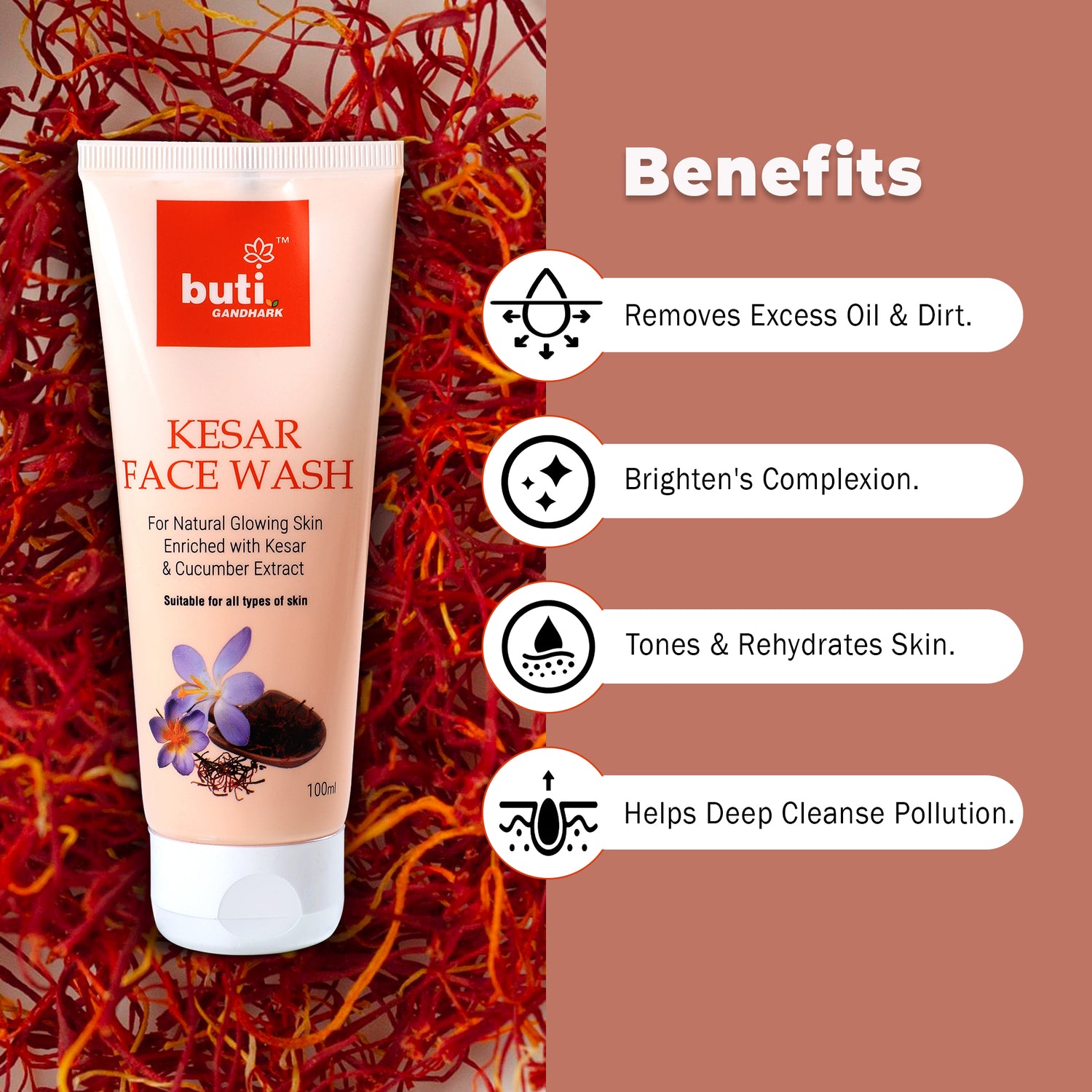 Kesar Face Wash for Glowing Skin