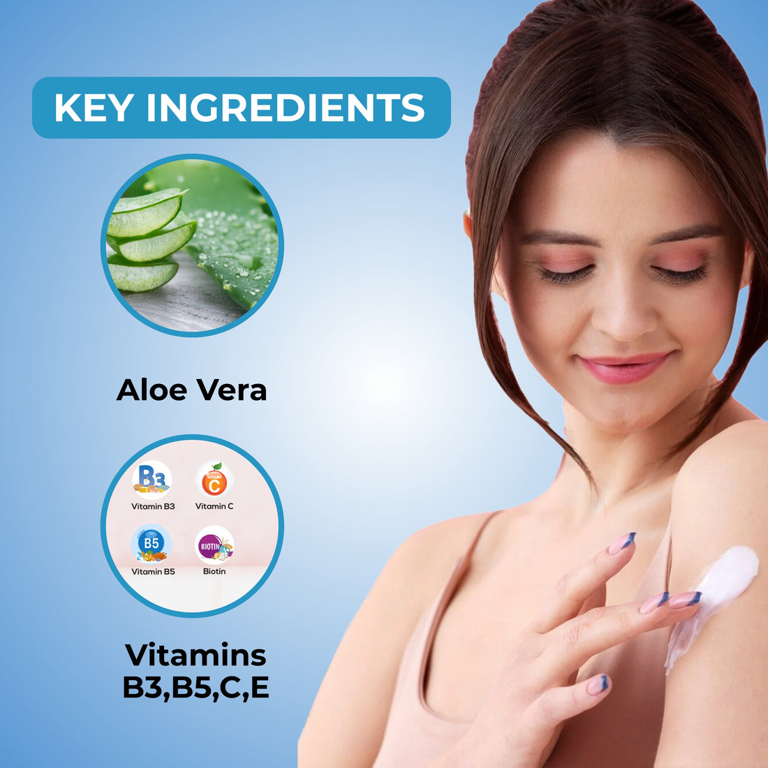 Moisturizing Body Lotion Pack of 2 (100 ml Each) | With Aloe Vera &amp; Vitamins B3 B5 C E