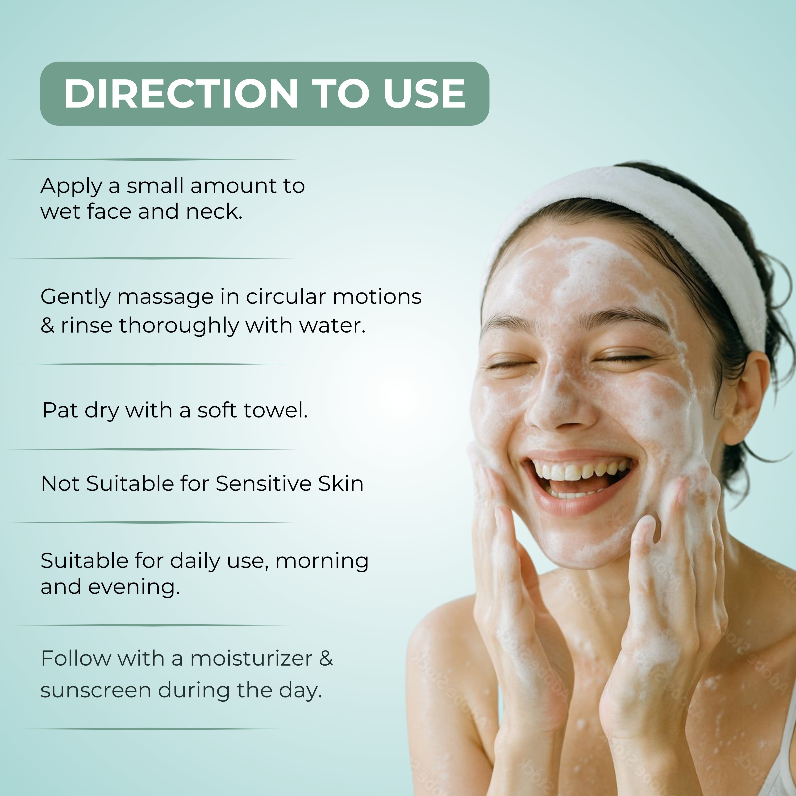 D-Tan Care Face Wash 60 ml with 3% Glycolic Acid &amp; 3% Niacinamide for Even Skin