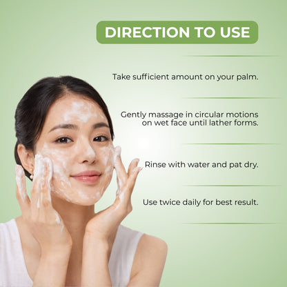 Neem Face Wash for Acne Pack of 2 (100 ml Each) | With Neem &amp; Turmeric Extract
