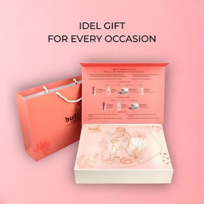 Glow Kit Gift Hamper | Face Wash, Serum, Day &amp; Night Cream &amp; SPF 50 Sunscreen Combo