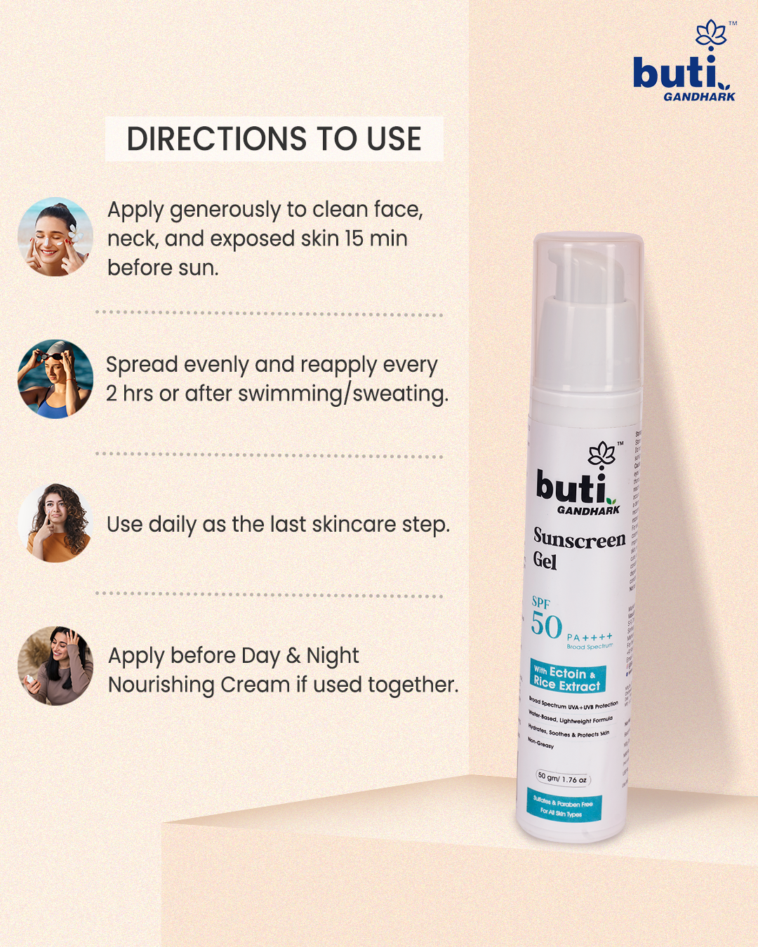 Sunscreen Gel SPF 50 PA++++