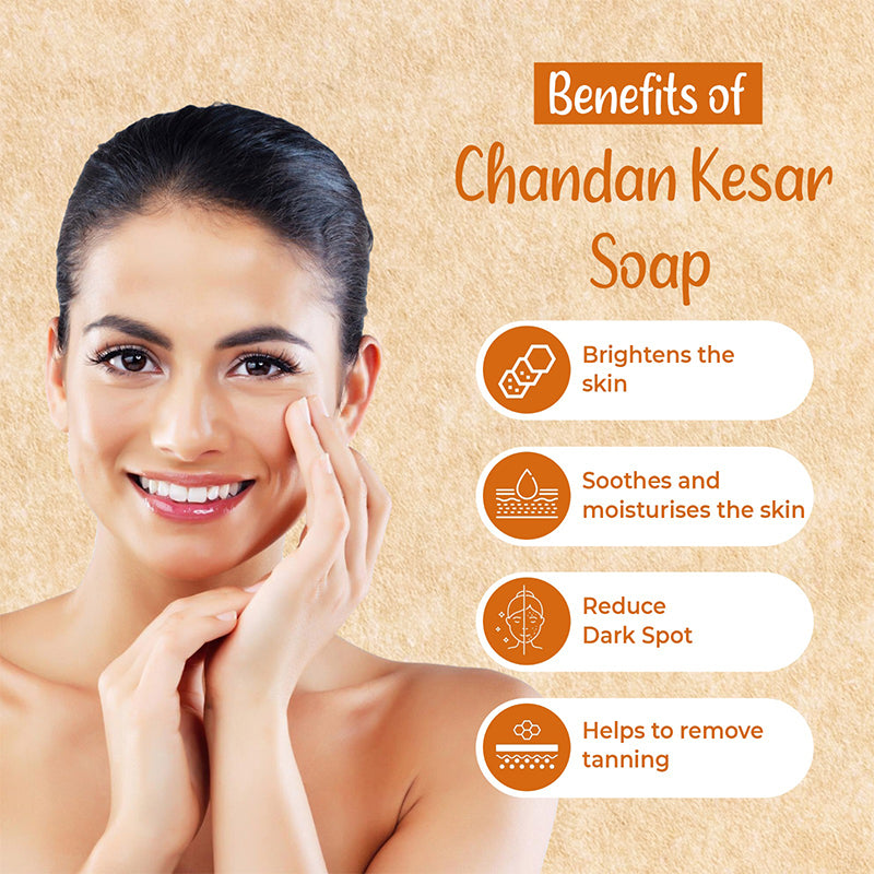 Chandan Kesar Soap (Pack of 5)